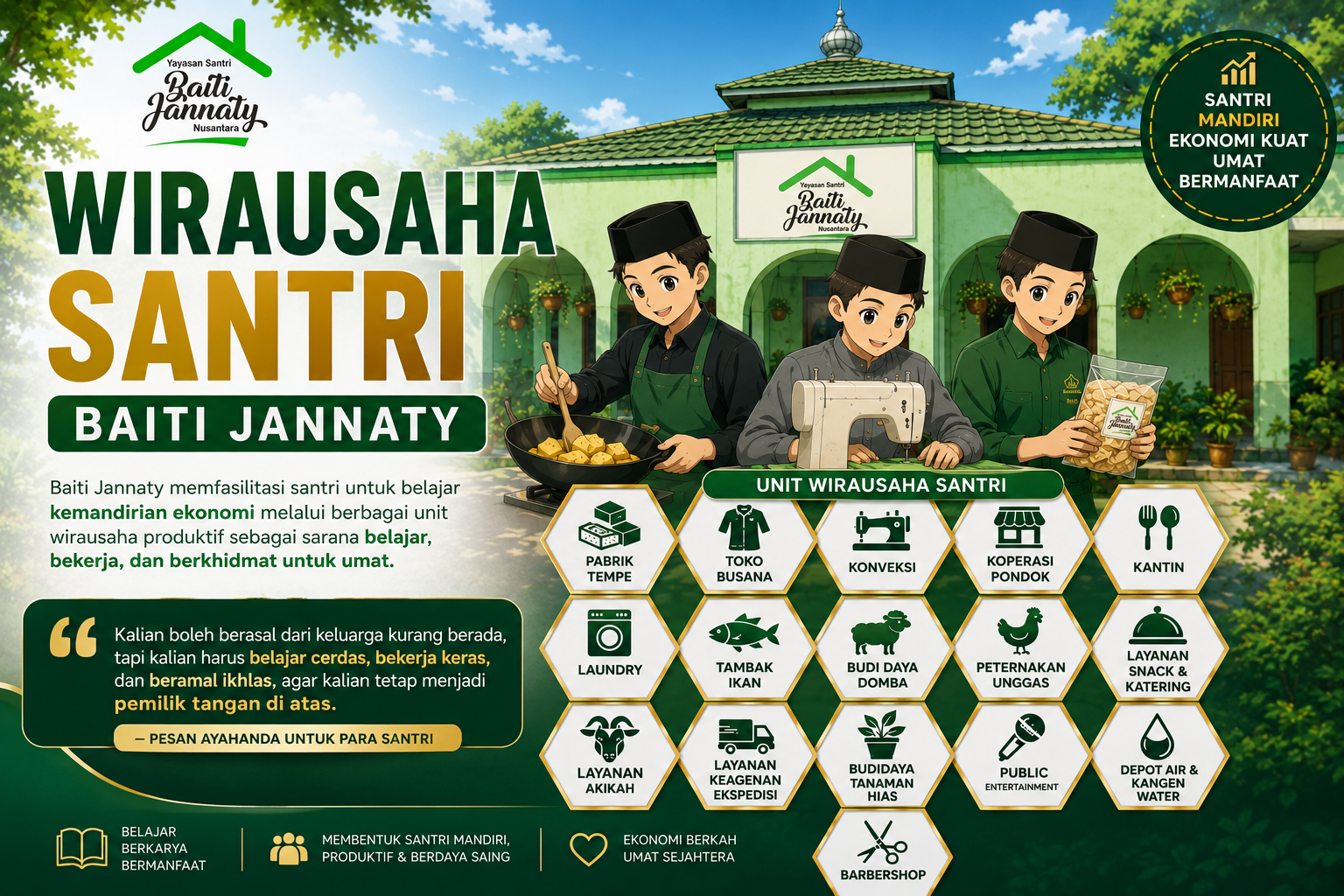 Wirausaha Santri Baiti Jannaty